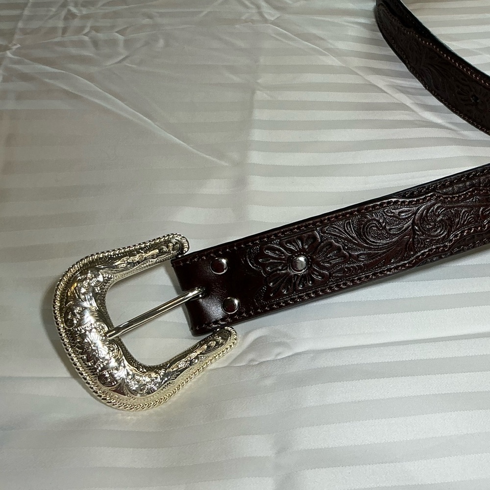 NEW Nocona Belt Co. Western Dark Brown Leather Belt Men’s Size 46 NWOT